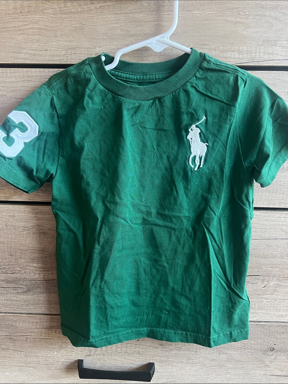Polo by Ralph Lauren Green Short-Sleeve Logo Tee with White Pony